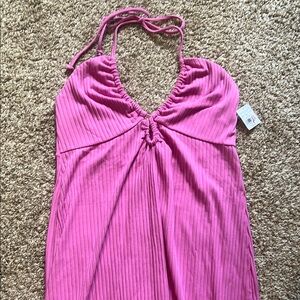 American Eagel Pink Halter Dress